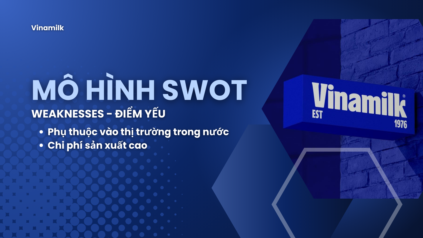 Weaknesses - Điểm yếu của Vinamilk
