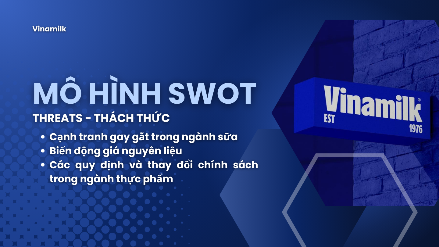 Threats - Thách thức của Vinamilk
